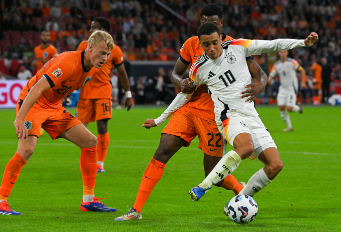 Nederland og Tyskland uavgjort 2-2, hvert lag fikk ett poeng